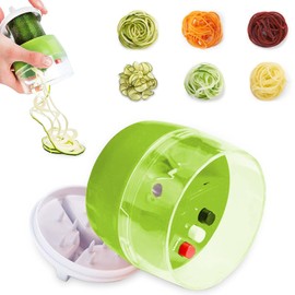 Hand Vegetable Spiral Cutter, Spiral Cutter, 4 in 1 Vegetable Cutter, Hand Spiral Cutter, Vegetable Slicer for Vegetable Spaghetti, Carrot