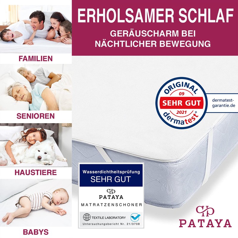 Mattress Protector 140 x 200 cm - Waterproof Mattress Topper