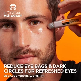 L'Oreal Paris LOral Paris Men Expert Revitalising Eye Roll On 10ml, Hydra Energetic Anti-fatigue Eye Moisturiser With Vitamin C*, for Tired Looking Eyes, Fights Eye Bags, Fine Lines and Dark Circles