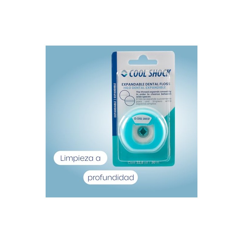 Cool Shock Hilo Dental Expandible 30m. Limpieza profunda y suave