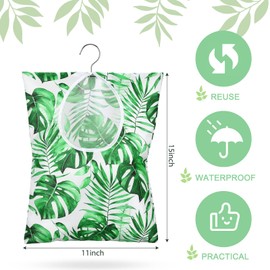 Woanger 2 Pcs Clothespin Bag with Hanging Hook 15 x 11 Inch Summer Laundry Clothes Pin Holder Waterproof Clothes Pin Hanging Bag Clothespin Storage Organizer with Large Opening (Elegant Style)