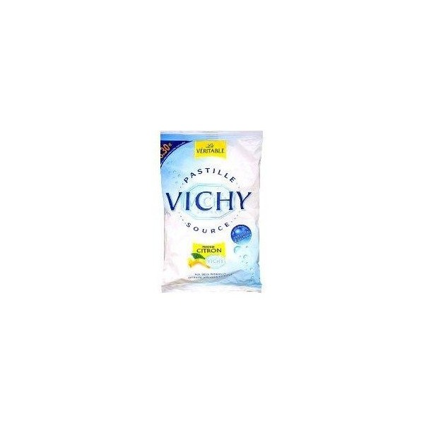 mondelez Pastille Vichy Citron Menthe, Sweets from France with Mint and Lemon 230 g
