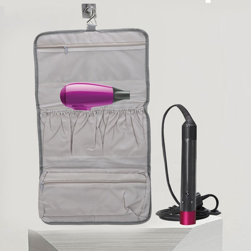 Hair Dryer Storage Case Foldable Portable Humanized Separation Design Travel