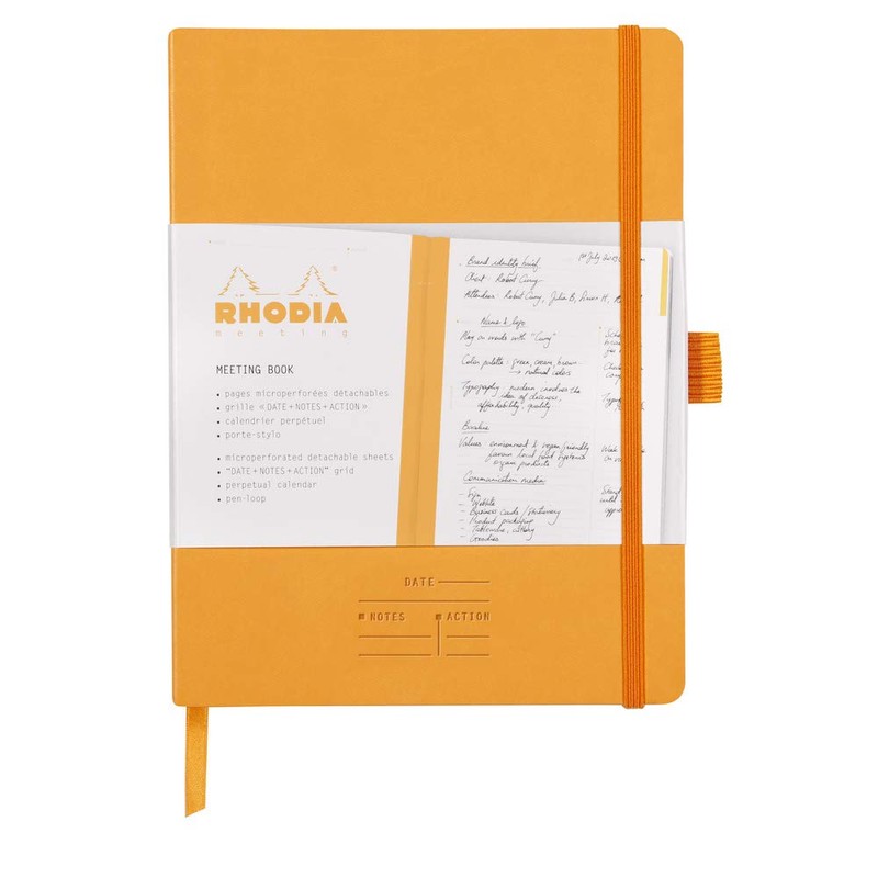 Rhodia 117795C Meeting Book (DIN A5+, 160 x 210 mm,