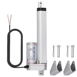 Justech 12V Heavy-Duty Linear Actuator 330lbs/1500N-6inch/150mm Silent IP54 Electric Actuator with Brackets for Electric Windows, RV Adjustments, Solar Trackers, Industrial Machinery