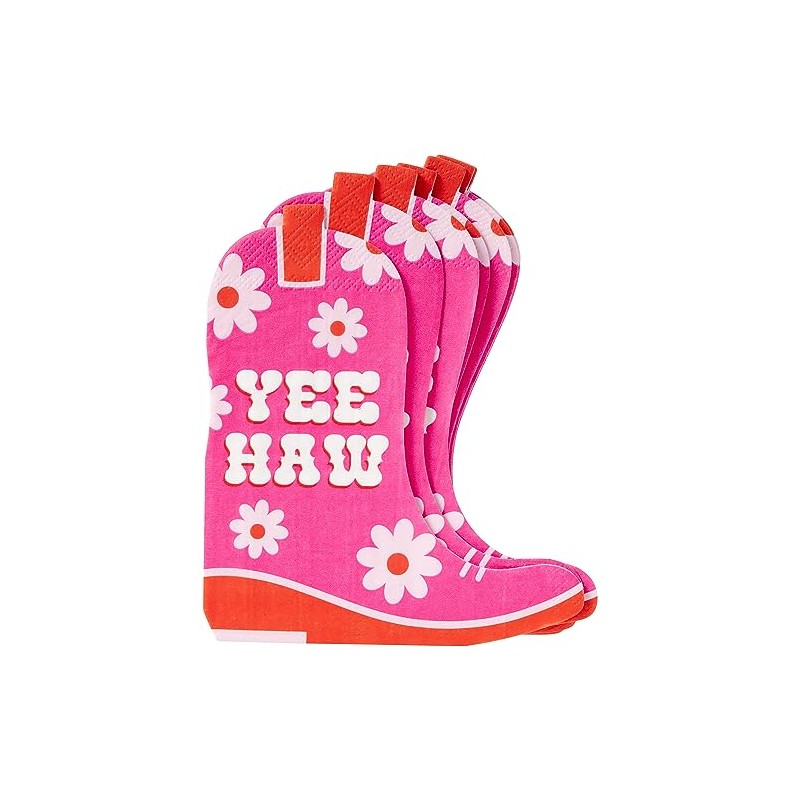 Yee Haw! Die Cut Boot Lunch Napkins, 20 Count (TW7-25416)