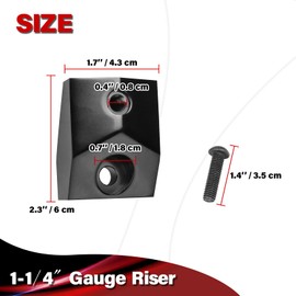 Hutexico 1-1/4" Gauge Riser for Can-Am Ryker 600/900/Rally/Sport 2019-2023 Billet Aluminum Instrument Relocator Set Support Heighten Accessories