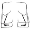 ECOTRIC Chrome Saddle Bag Guard Rail Bracket Compatible with 97-08