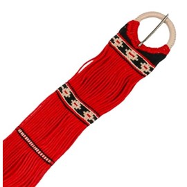 38" Charro Red Saddle Cincho Rojo Horse Cinch