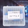 10Pcs box 3.175 Blue Plating Tungsten Steel Engraving Tool CNC