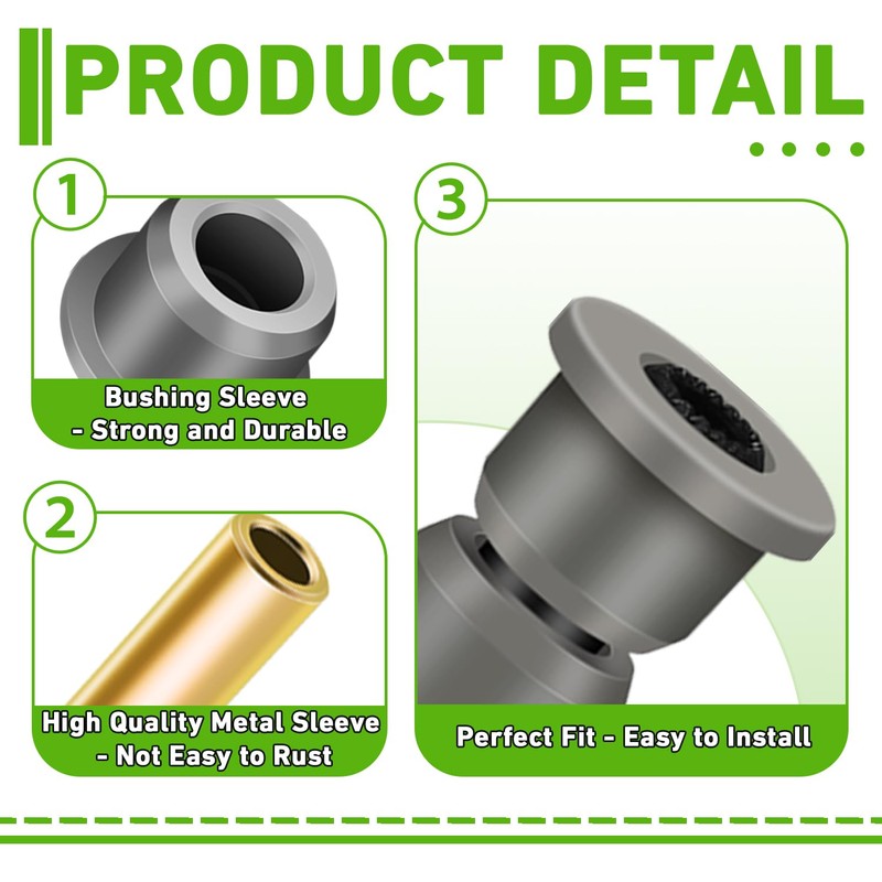 Club Car Precedent Bushing Kit, Polyurethane Bushings and Sleeve Kit