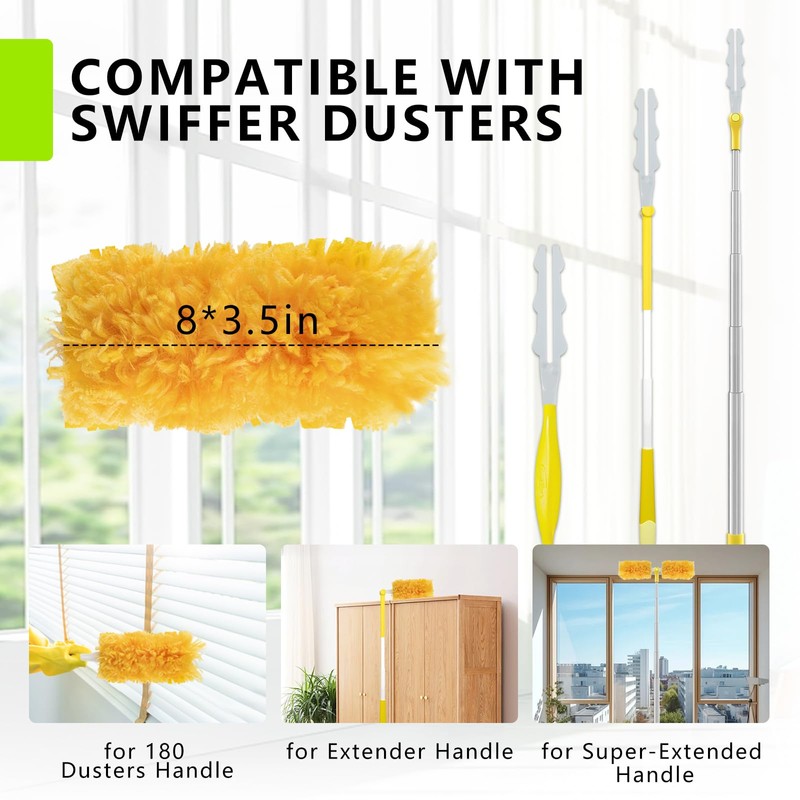 30 Pack Duster Refill for Swiffer Dusters，360° Heavy Duty Duster