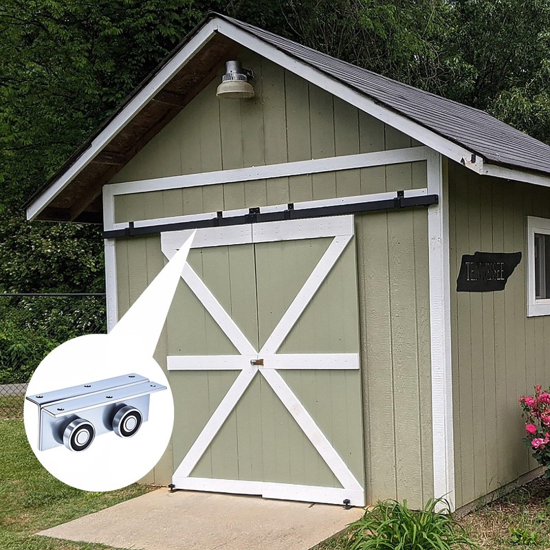 4 Wheel Heavy Duty Trolley Assembly Roller for Barn Doors