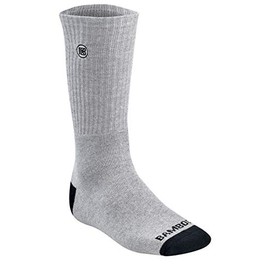 Bamboo Sports Premium Bamboo Crew Work Socks- Moisture Wicking, Odor Eliminating