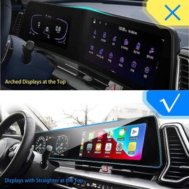 XXCIWP 4pack 2024 2025 Kia Sportage NQ5 Screen Protector & AC Climate Film for 2023 2024 Kia Sportage Dual 12.3Inch Plastic Screen Protector HD Touchscreen Protective Film for 2023 Sportage