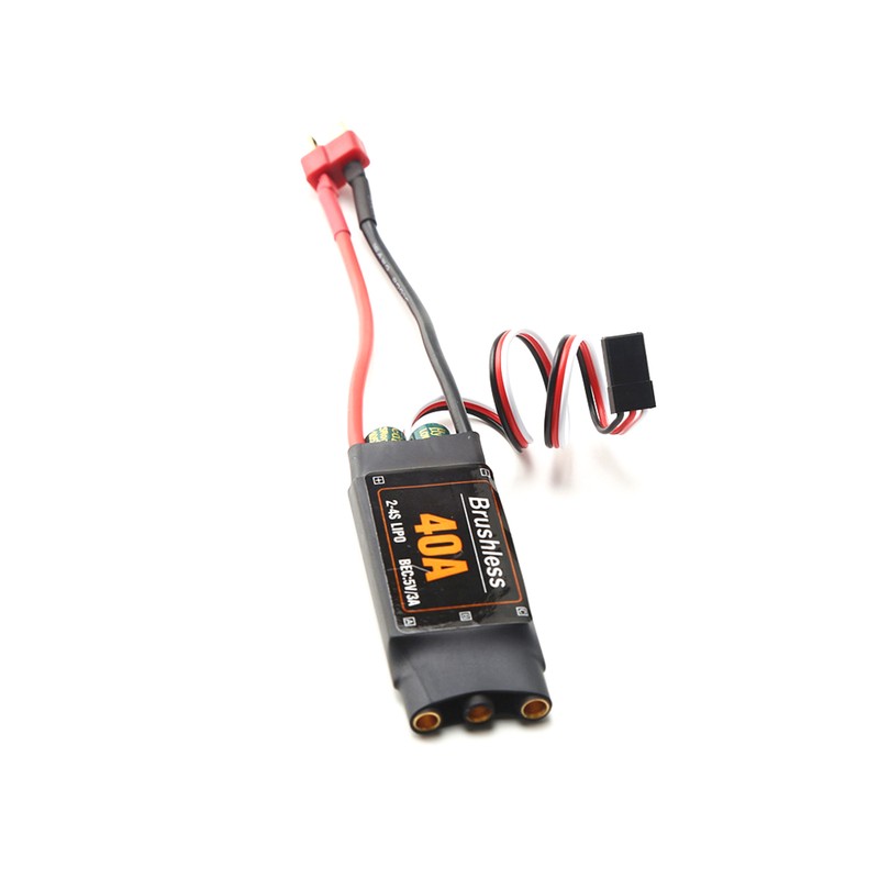 40A Brushless ESC 2-4S Electronic Speed Controller XT60 Plug with