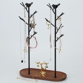 Half Room Branch Jewelry Rack Tree Tower Rack Hanging Organizer for Ring Earrings Necklace Bracelet,Suitable for living rooms, bathrooms,offices,etc.