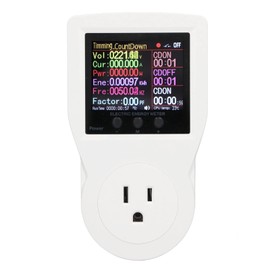 Electricity Usage Monitor Plug Intelligent Outlet Plug in Socket Power Meter Watt Meter AC85265V