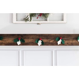 Nivas Christmas Holly and Berries Garalnd/Christmas Mantel Decor/Farmhouse Christmas Decor/Christmas Tree Decoration/Christmas Garland