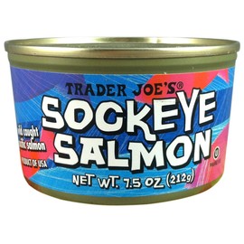 Wild Caught Sockeye Salmon (Pack of 6), 7.5 oz Can - Trader Joe's