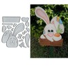 Easter Bunny Rabbit Animal Metal Die Cuts for Card Making,Rabbit