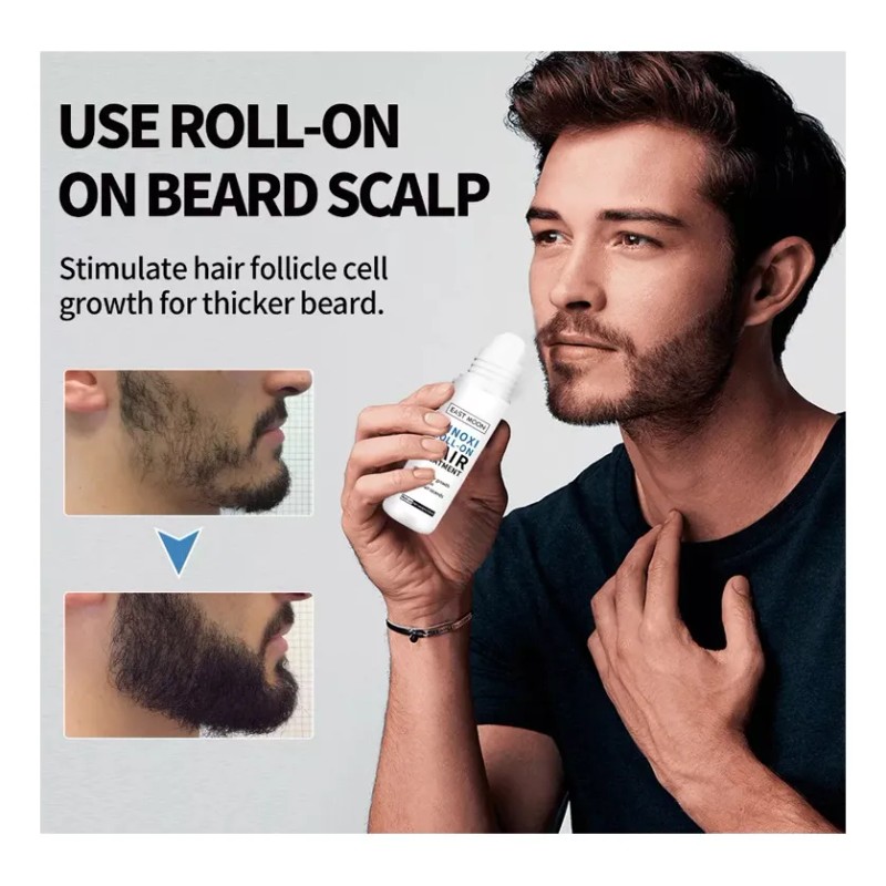 Sérum Re:act Minoxi Roll-on Para El Crecimiento Del Cabello,