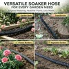 Apgooface Flat Soaker Hose 25 ft 4-Pack with Splitter, 80%