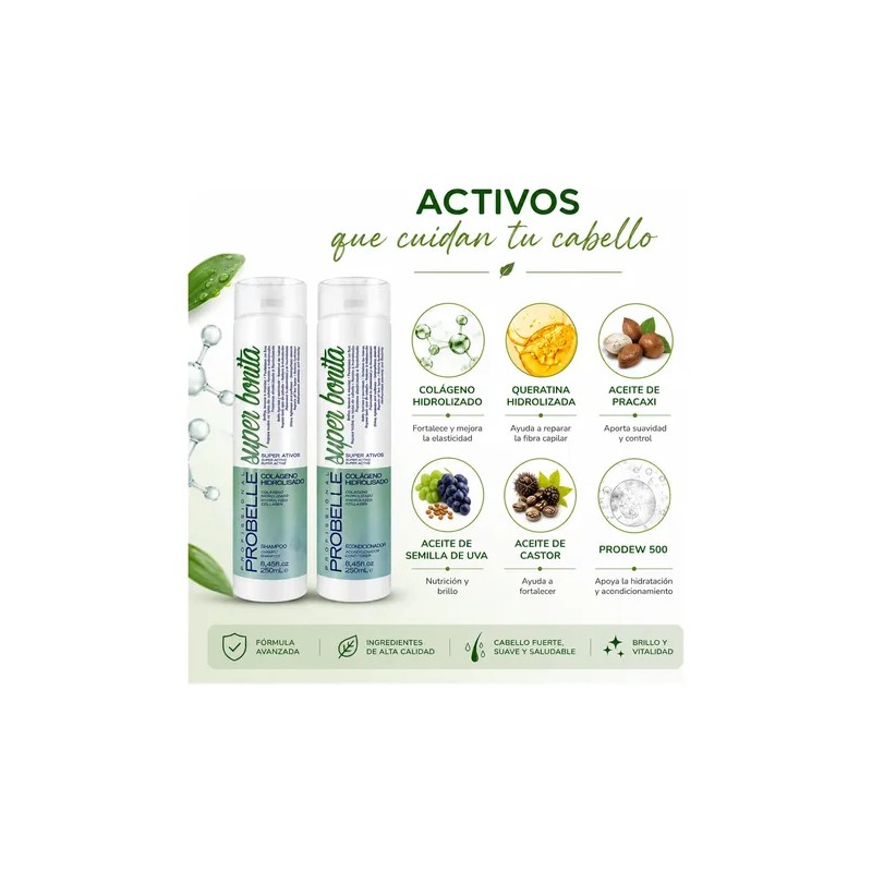 Kit Shampoo + Acondicionador Colágeno Hidrolisado 500ml
