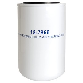 Fuel Filter 18-7866 Replacement for Yamaha Engine - 10 Micron Fuel Water Separator Filter Compatible with Yamaha 2 & 4 Stroke Outboard Engines F150, Replace MAR-FUELF-IL-TR, MAR-10MEL-00-00, 9-37807