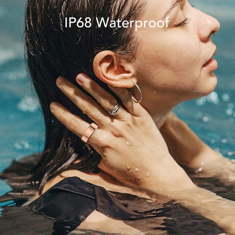 R02 Smart Ring IP68 Waterproof Fitness Tracker Smart Ring Pedometer