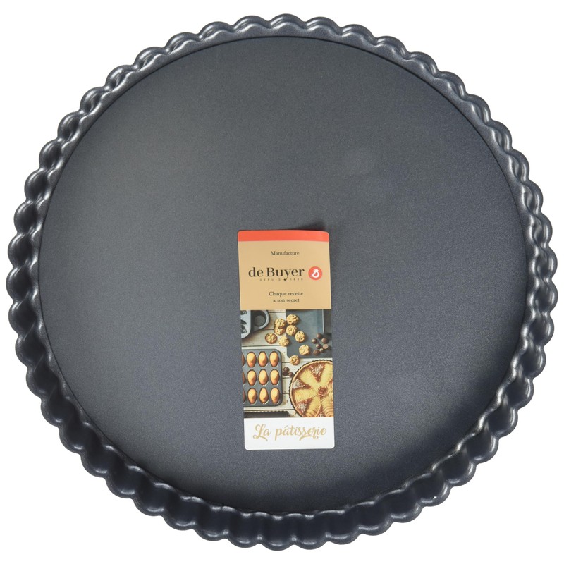 De Buyer 4706.24 Upright Fluted Pie Tin with Spring Form