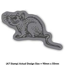 A7 'Rat' Unmounted Rubber Stamp (RS00032308)