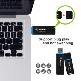 SEKC 128GB USB 3.1 Flash Drive - SDU50BK128G, Black