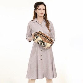 American Darling Toiletry Hand Tooled Saddle Blanket Fabric Genuine Leather Western Women Bag Handbag Purse | for Cute