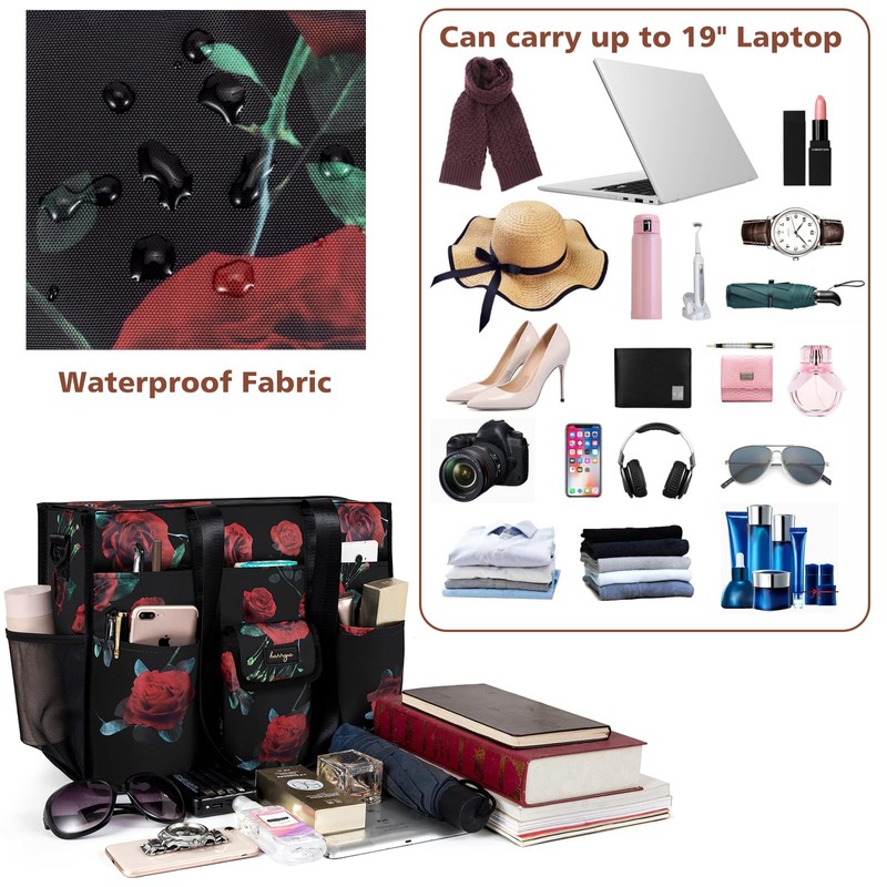 BARRGIE Utility Tote - Water Resistant Bag with 19 Exterior