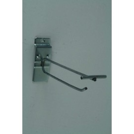 Runwireless 6" Slat Wall Hooks with Price Labels - 100 pcs Box