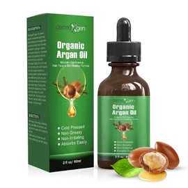 Dermaxgen Moroccan ARGAN OIL 100% Pure ORGANIC Virgin Unrefined Hair, Nails, Skin, Face