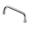 Favorpo 8 Inch Commercial Sink Faucet Swivel Spout Replacement Stainless Steel Add-on Swing Nozzle Replacement Kit for 1 or 2 Bay Compartment Sinks Chrome Finish (G 3/4")