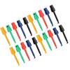 20Pcs Colorful Multimeter Test Clips with Spring-Loaded Hooks Electrical Testing
