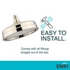 ENKI, R13, 200mm Traditional Fixed Large Shower Head Gold, Solid