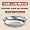 PEDAY 18/8 Stainless Steel Cat Bowls, Whisker Friendly, Human Grade,