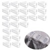 24 Pcs Transparent Tablecloth Clips, Plastic Table Cloth Clips，Windproof Table