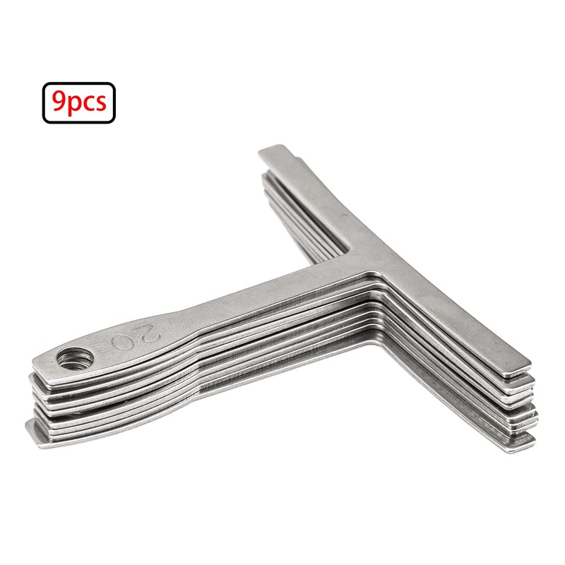Set of 9 Yootones Guitar Understring Radius Gauge Tool Standard
