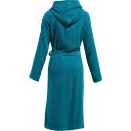 REDBEST Chicago Series Unisex Bathrobe, Dressing Gown, Sauna Gown, Terry Towelling, petrol