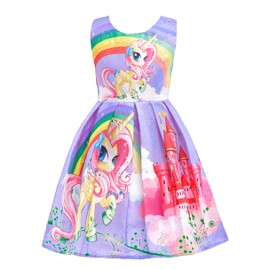 Dressy Daisy Girls Unicorn Pony Birthday Party Fancy Dress Up Clothes Costume Size 8 Purple 127