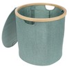 Foldable Bamboo Laundry Hamper with Lid - Decor Essentials for