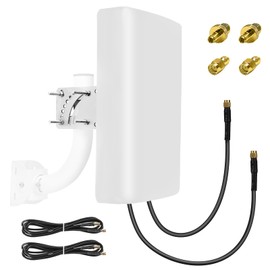 Maswell 5G 4G LTE 2x2 MIMO Antenna High Gain 10dBi, 700-3800MHz Cellular Directional External Antenna