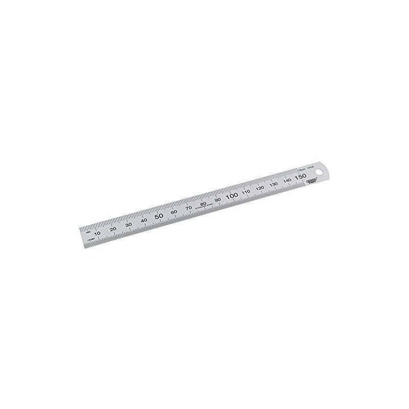 Draper 22670 SSR6B Expert Stainless Steel Rule, 150mm , Blue