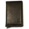 WAVEPIRATE® Stucco Black Wallet Slim Wallet with RFID Protection -
