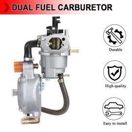 Dual Fuel Carburetor LPG Conversion Kit Replacemant Compatible with GX160 GX200 168F 170F Engine Harbor Freight Predator 212 4000 Generator Motors Water Pump
